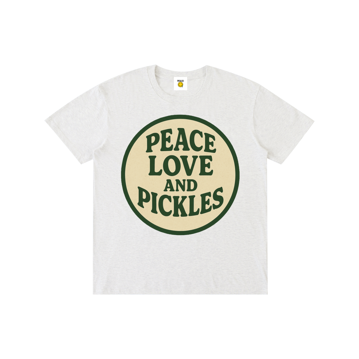 Peace Love and Pickles Pure Cotton T-Shirt, alternate view 4