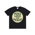 Peace Love and Pickles Pure Cotton Tee in Size Up,Runs Small | playful pickle gift | Pickles Apparel