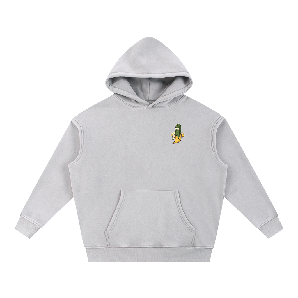 PickledBanana Snow Wash Fleece Oversized Hoodie | oversized streetwear | Pickles Apparel