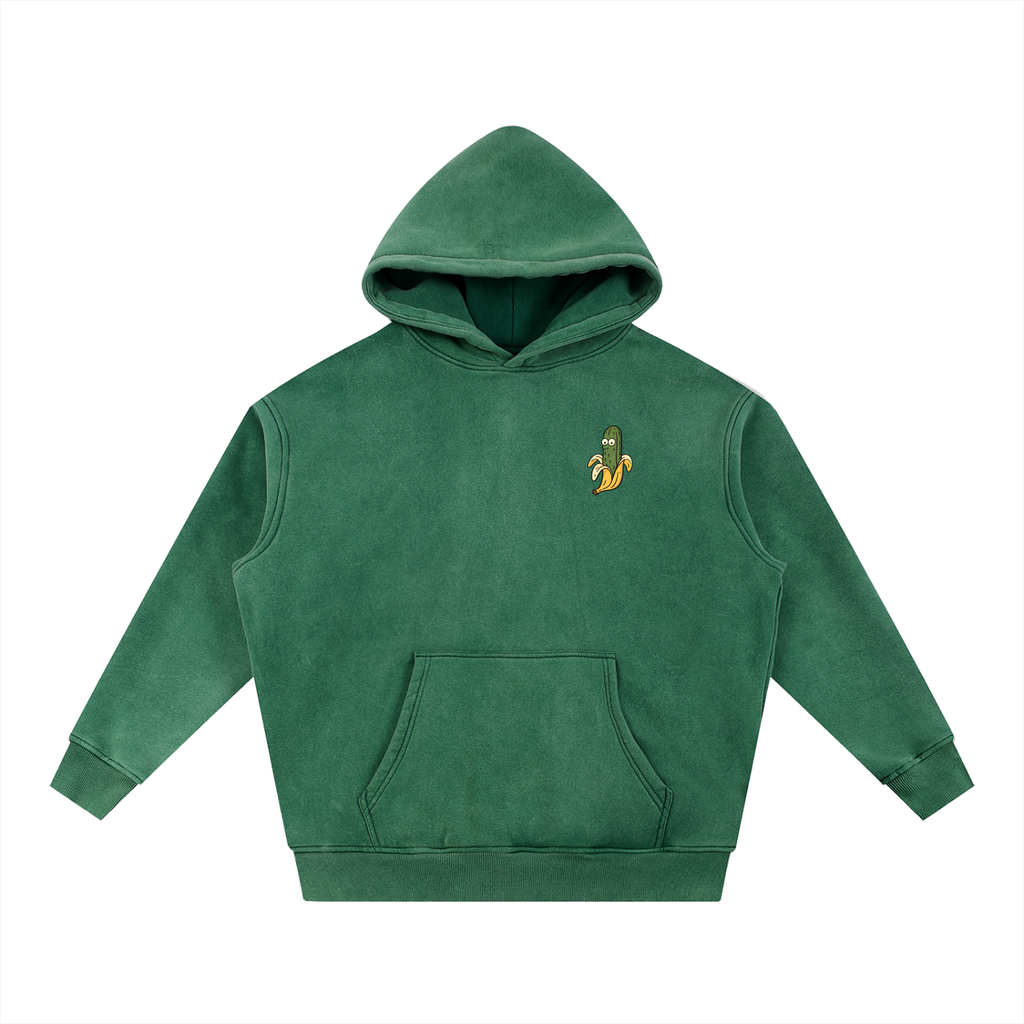 PickledBanana Snow Wash Fleece Oversized Hoodie | premium streetwear | Pickles Apparel