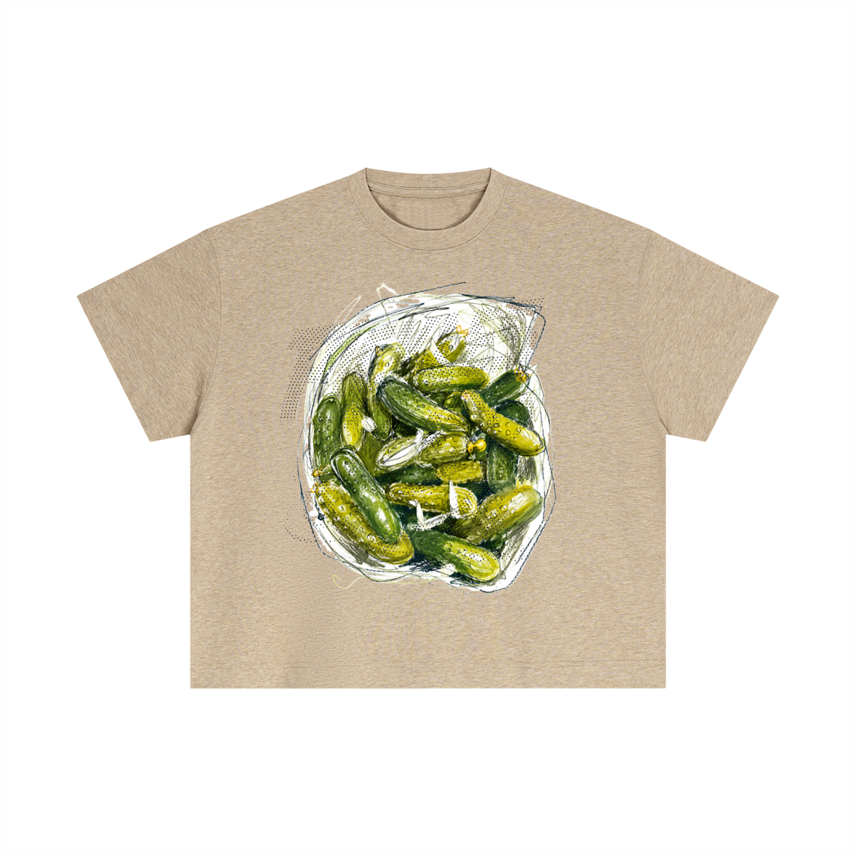Pickle Belly Essential Boxy Cotton T-Shirt, alternate view 7