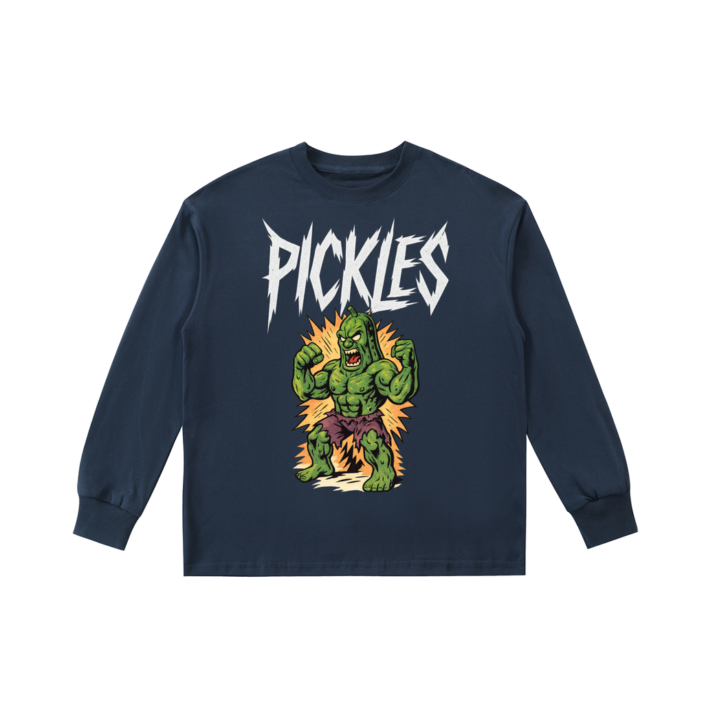 Pickles Apparel Kids' Quick-Dry Long-Sleeve Tee | playful pickle gift | Pickles Apparel