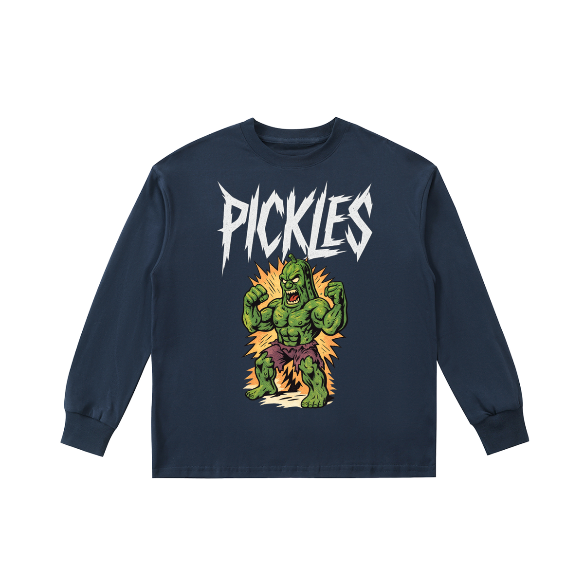 Kids' Quick-Dry Long Sleeve Pickle T-Shirt, alternate view 2