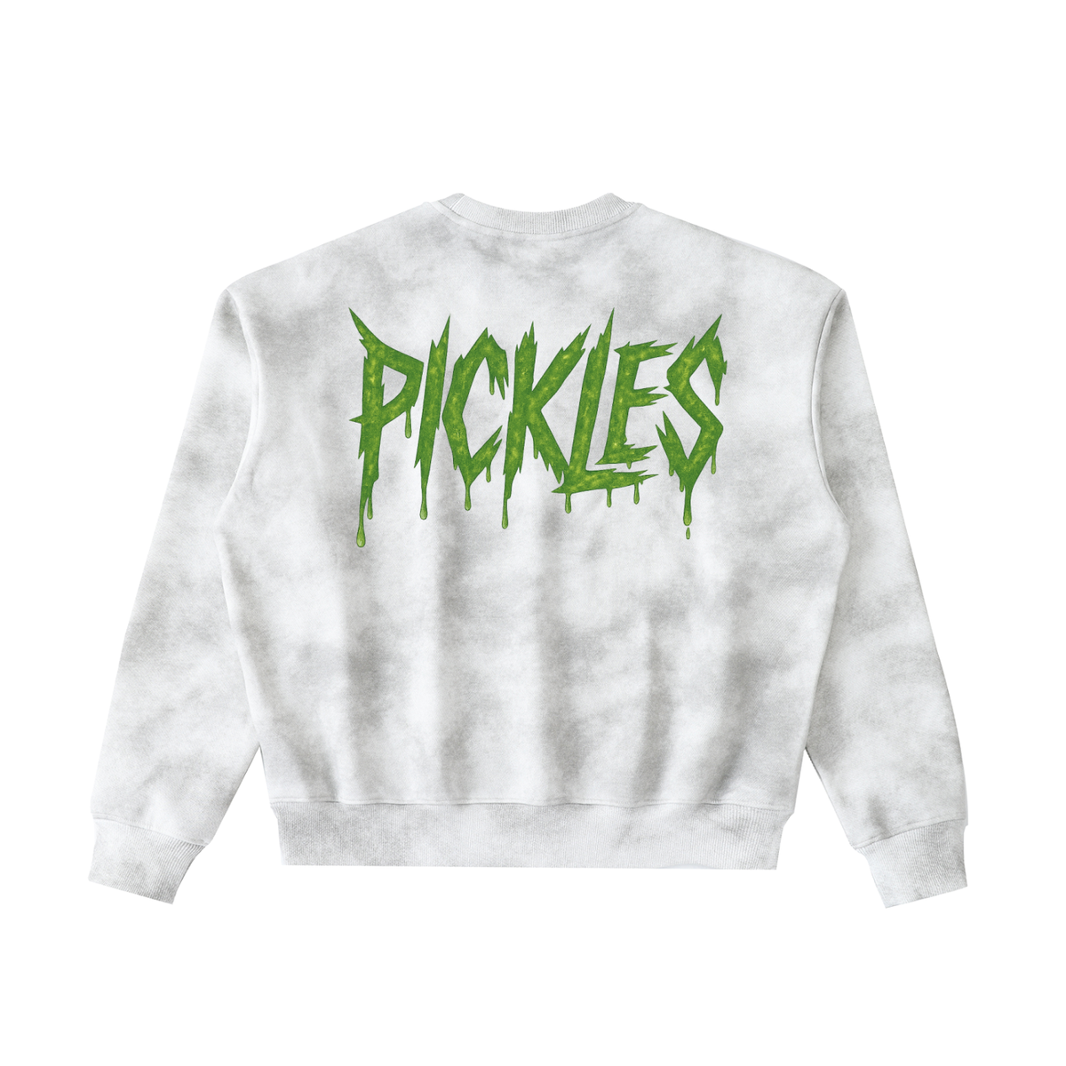 Dirty Washed Boxy Fleece Pickle Sweatshirt, alternate view 2
