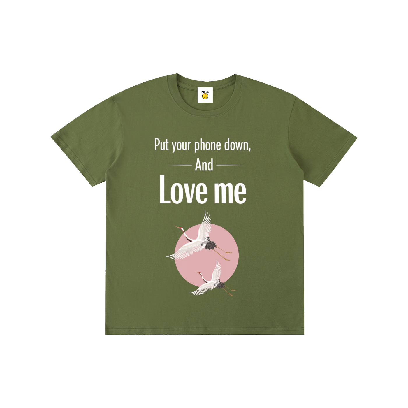 Put Your Phone Down And Love Me Tee in Runs Small,Size Up Suggested | giftable pickle wear | Pickles Apparel