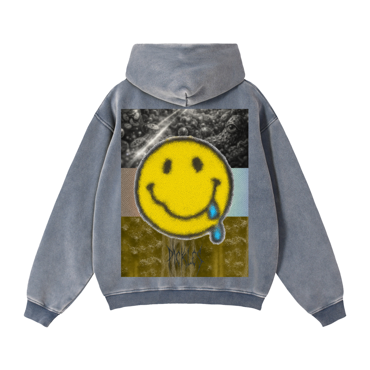 Zip-Through Boxy Fleece Pickle Hoodie, alternate view 9