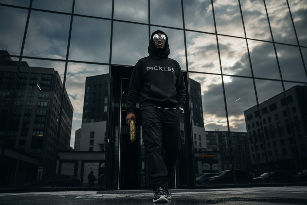 Straight Pickles Boxy Fleece Hoodie | heavyweight streetwear | Pickles Apparel