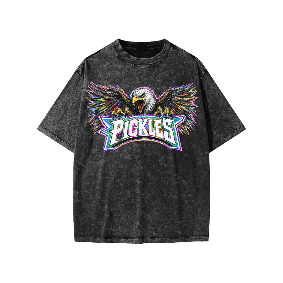 Kids' Eagles Love Pickles Snow-Washed T-Shirt