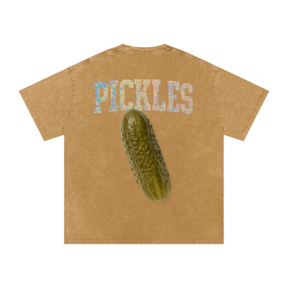 Pickle backer Snow Washed Oversized Cotton T-Shirt