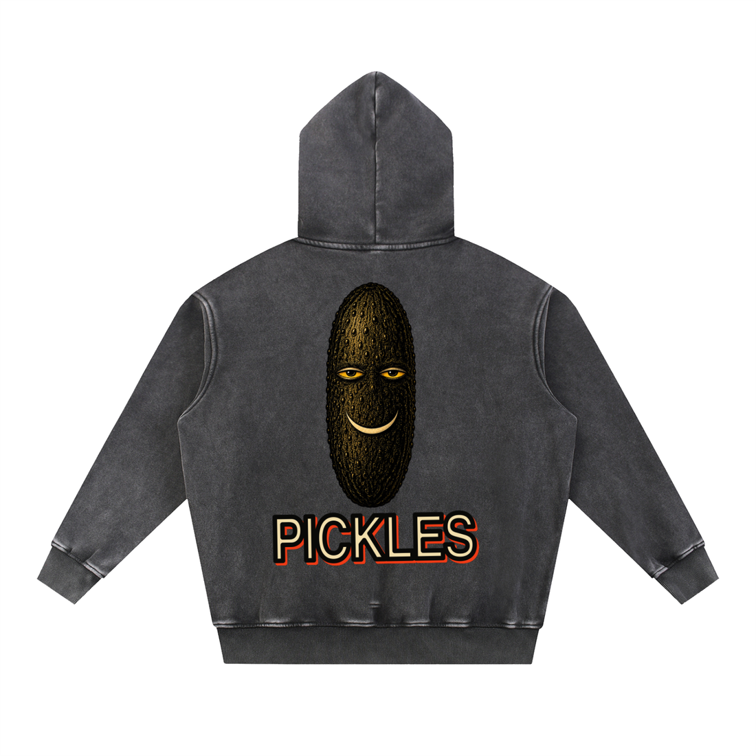 Unhinged Snow-Wash Fleece Oversized Hoodie, alternate view 2