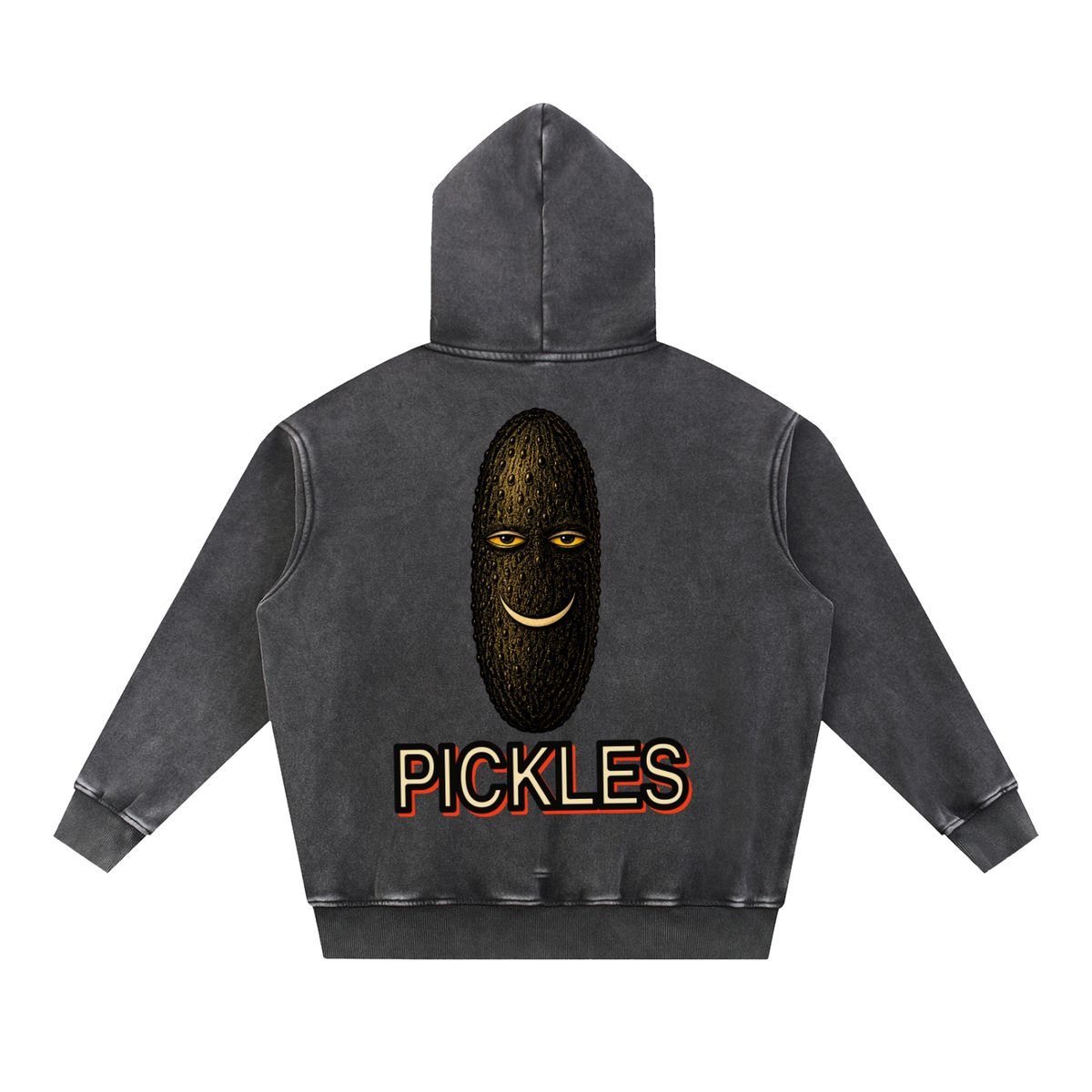 Unhinged Snow-Wash Fleece Oversized Hoodie, alternate view 2
