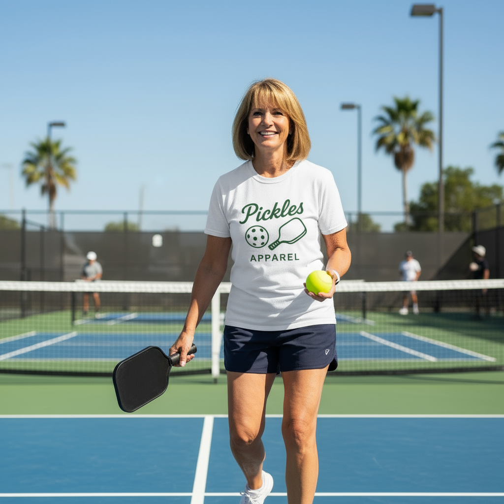 Pickle Baller Logo Oversized T-Shirt, alternate view 4