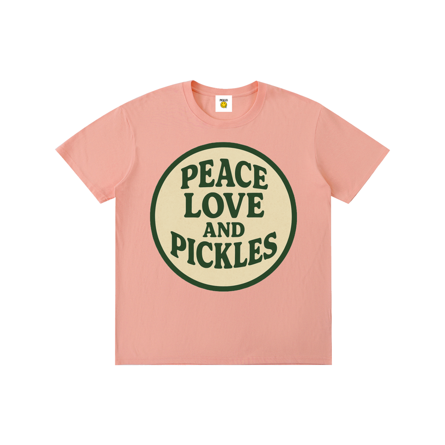 Peace Love and Pickles Pure Cotton T-Shirt