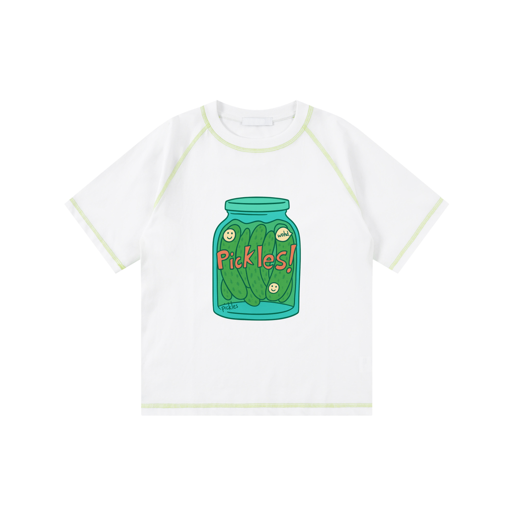 Loose Contrast-Stitched Kids' T-Shirt