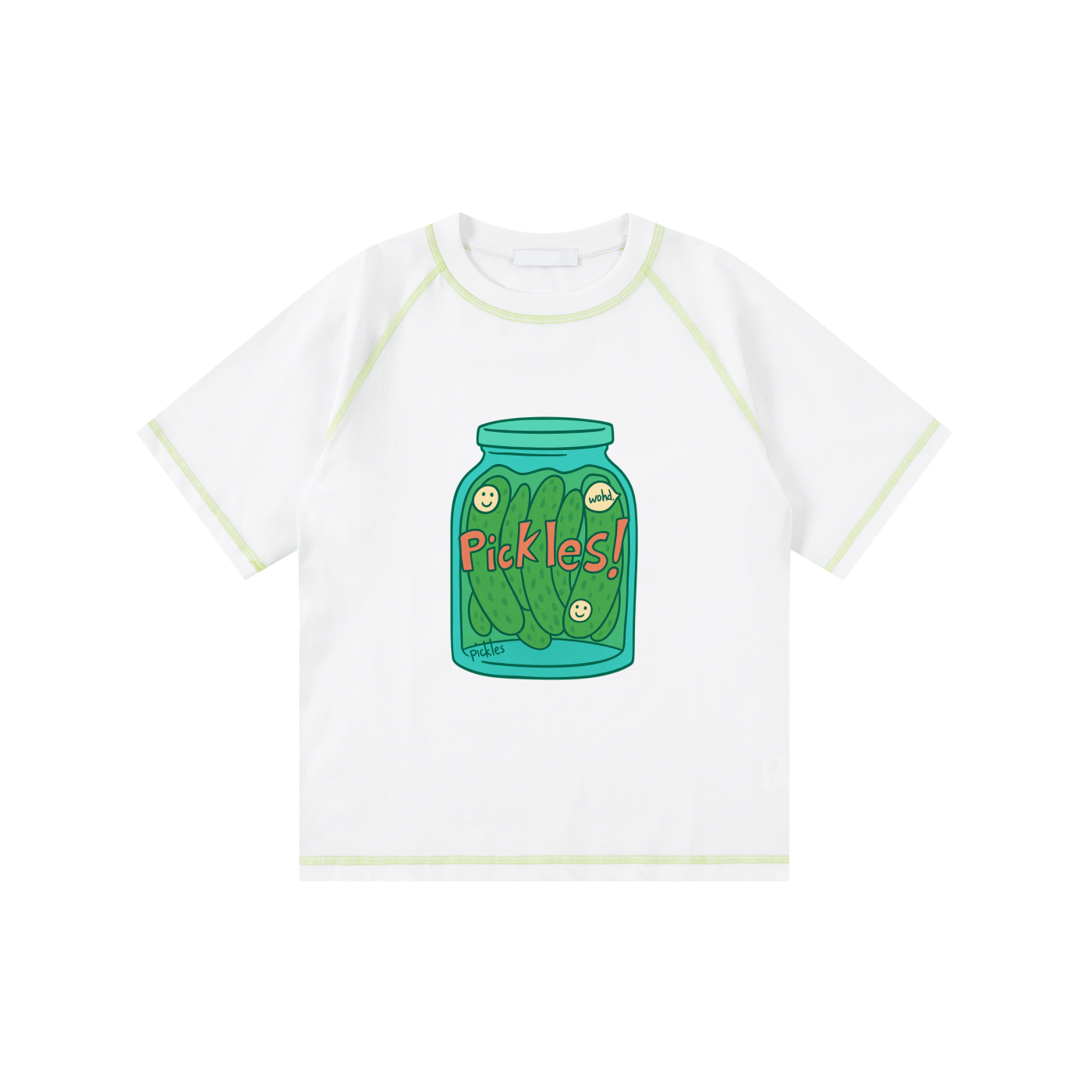 Loose Contrast-Stitched Kids' T-Shirt