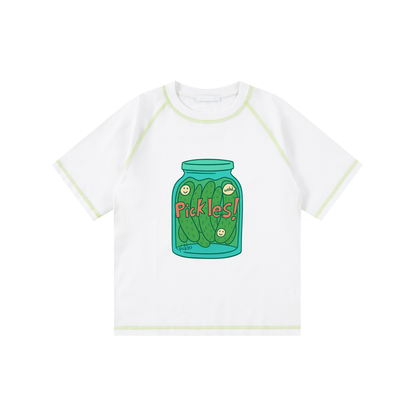 Loose Contrast-Stitched Kids' T-Shirt