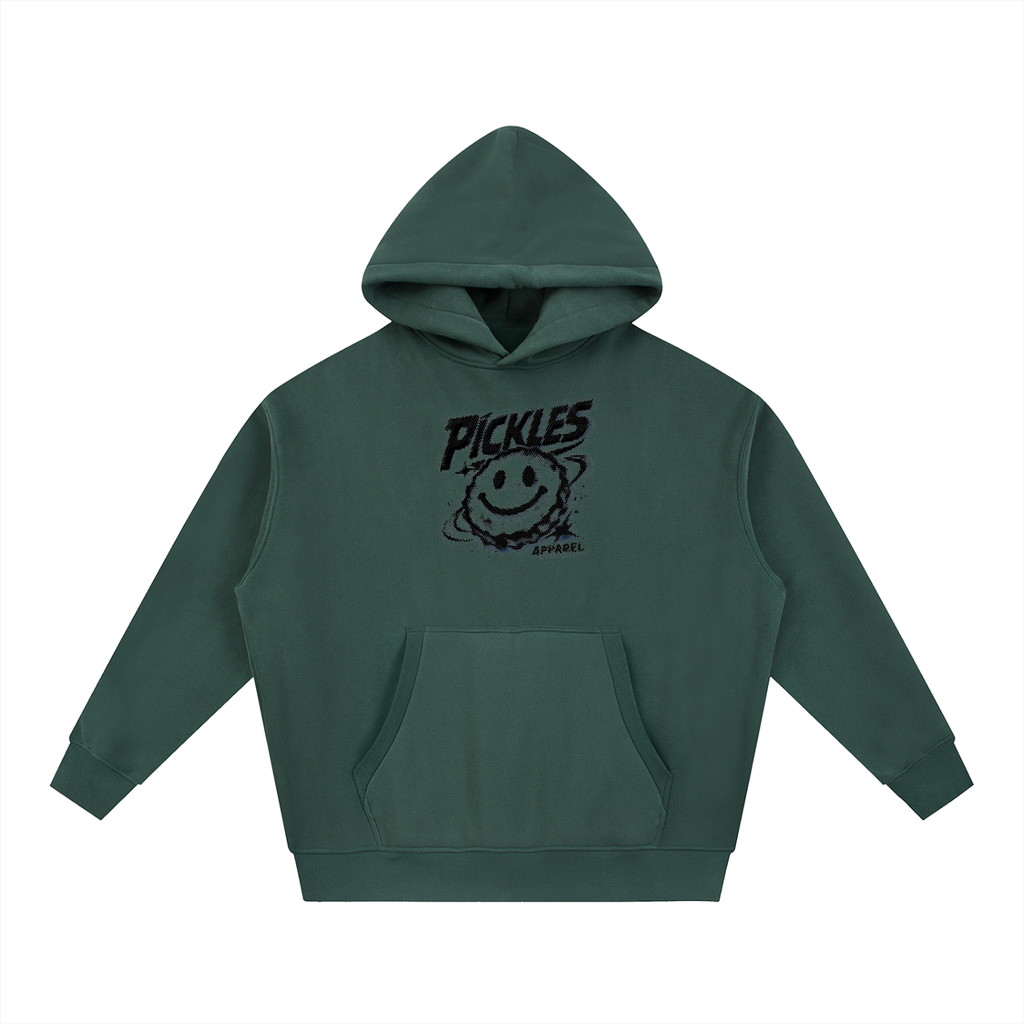 Worldwide Pickles Boxy Fleece Hoodie | heavyweight streetwear | Pickles Apparel