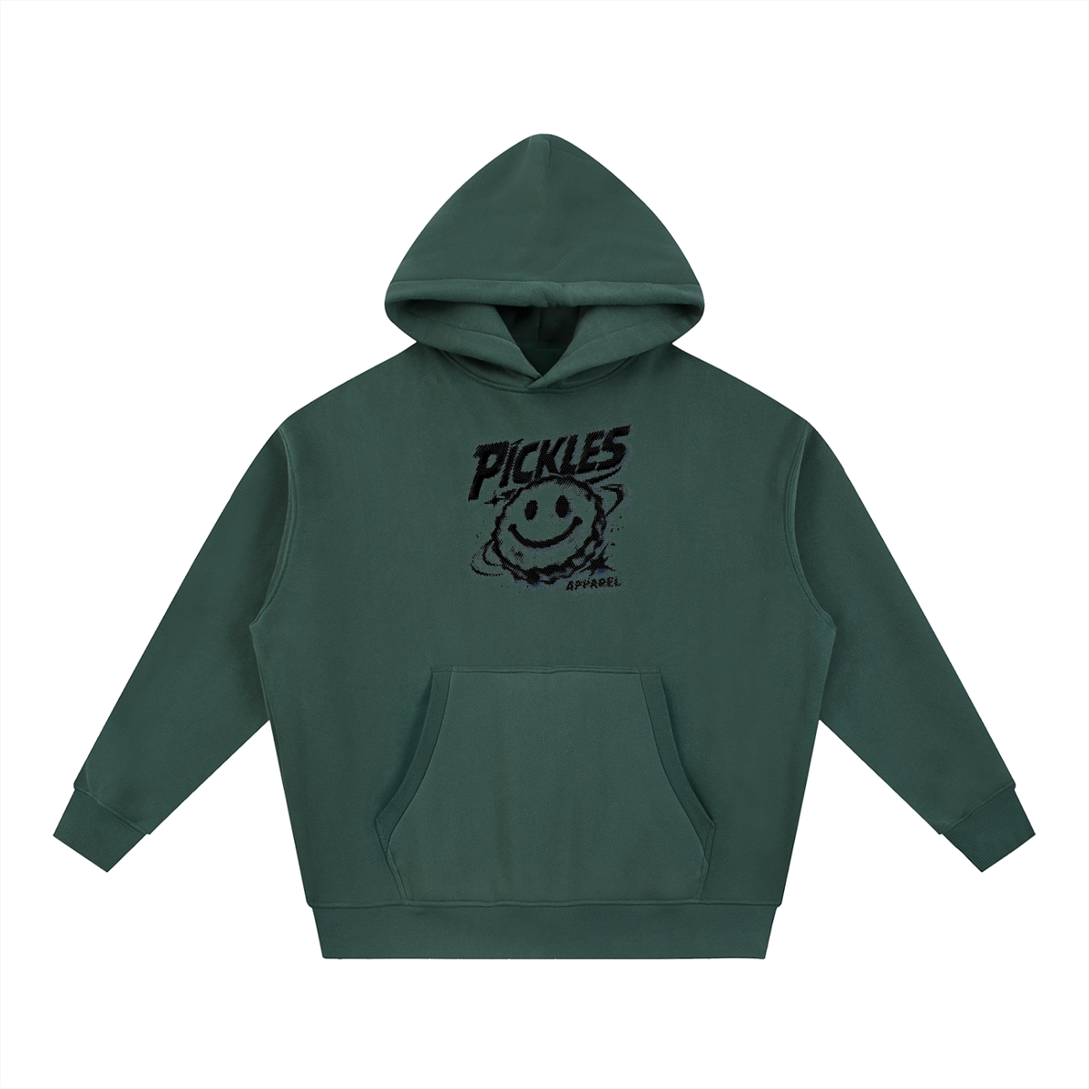 Worldwide Pickles Boxy Fleece Hoodie, alternate view 3