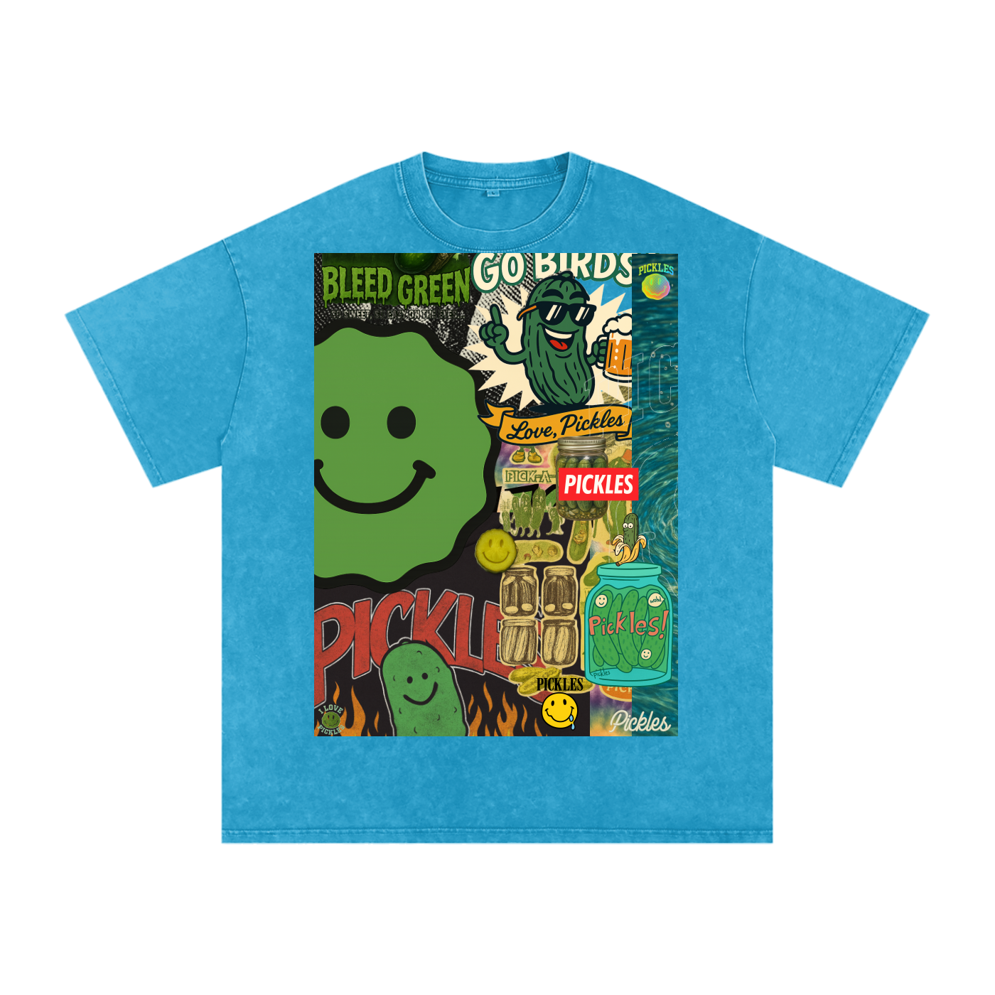 Snow Washed Oversized Cotton T-Shirt