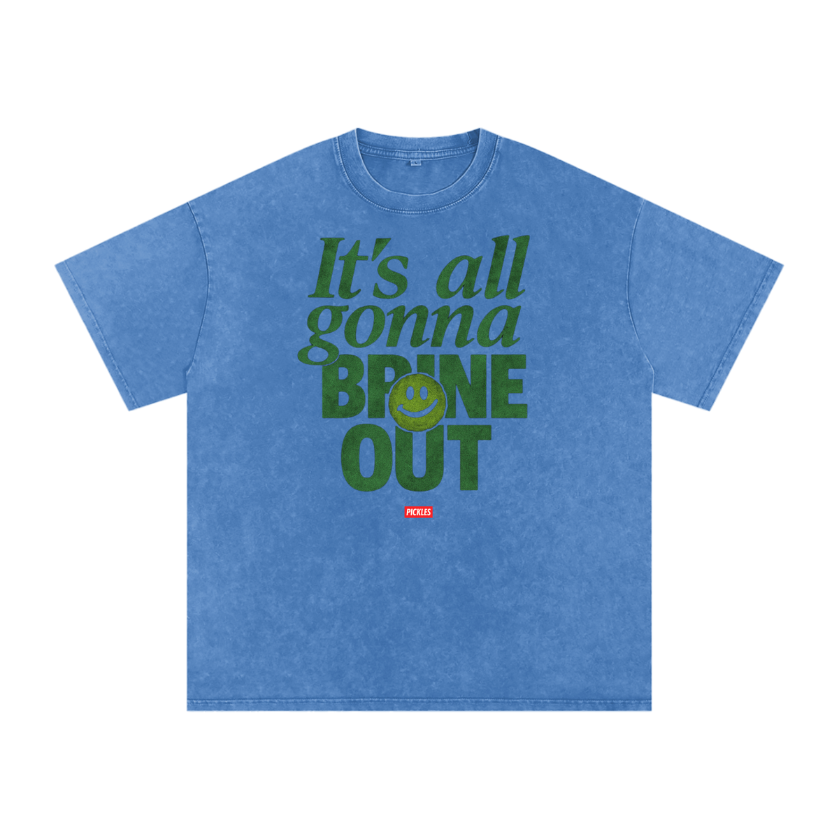 Brine Out Snow-Washed Pickle T-Shirt, alternate view 6