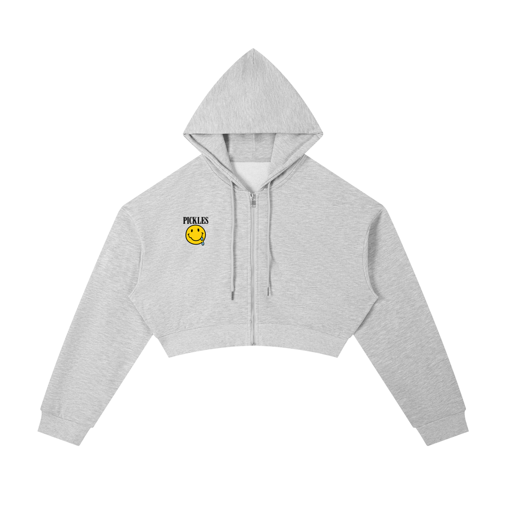Essential Cropped Zip-Up Hoodie in Women’S | premium streetwear | Pickles Apparel