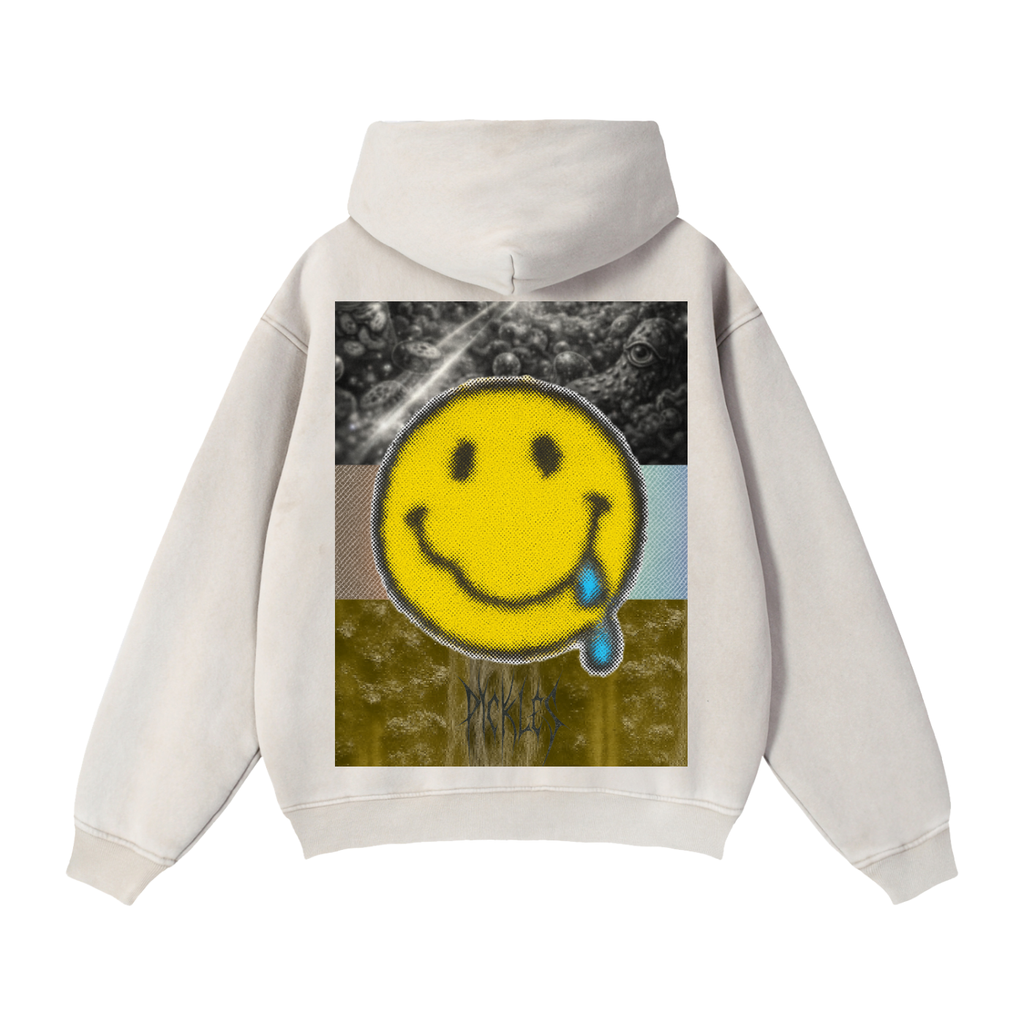 Zip-Through Boxy Fleece Hoodie | heavyweight streetwear | Pickles Apparel