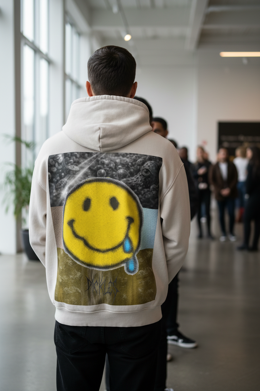 Zip-Through Boxy Fleece Hoodie | oversized streetwear | Pickles Apparel
