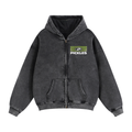 Retro P Zip-Through Boxy Fleece Hoodie | heritage lifestyle | Pickles Apparel