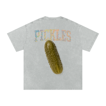 Pickle backer Snow Washed Oversized Cotton T-Shirt