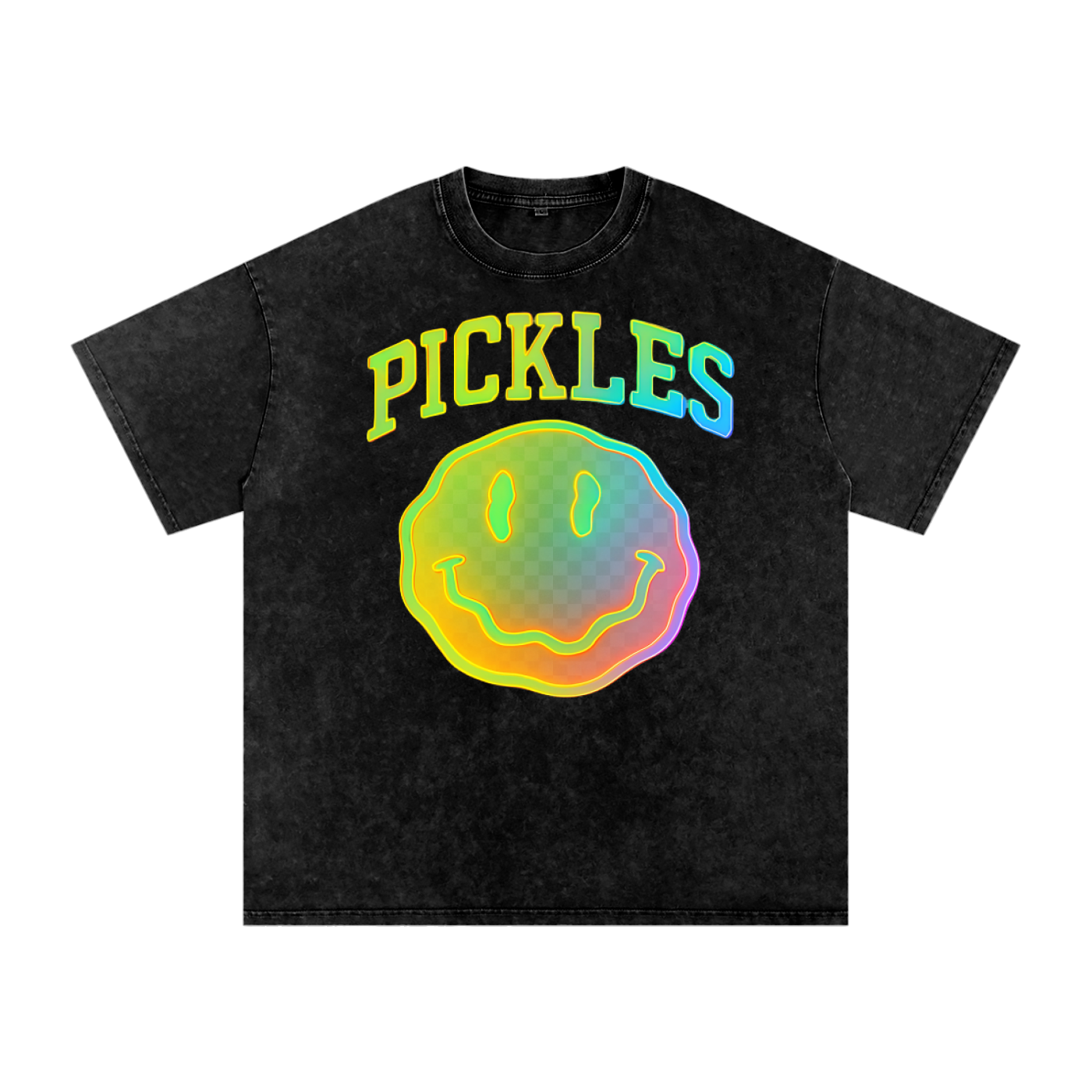 Pickles Glow Snow Washed Oversized Cotton T-Shirt
