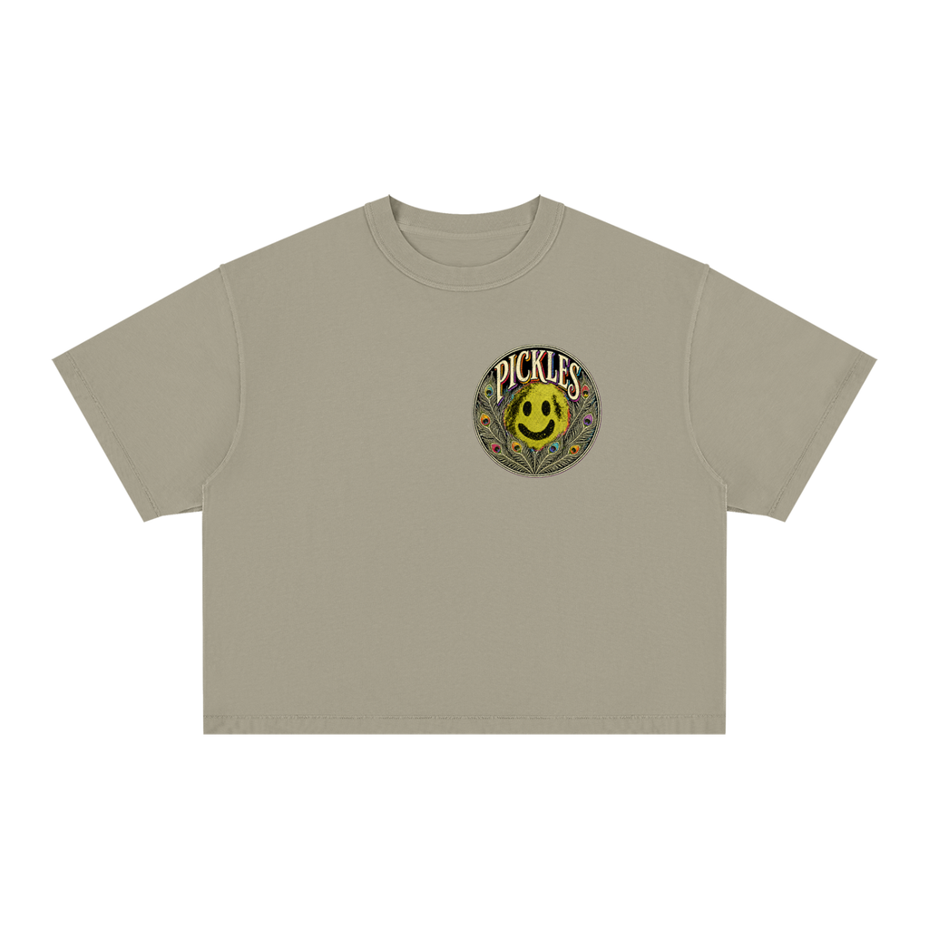 Peacock Unisex Vintage Wash Boxy T-Shirt