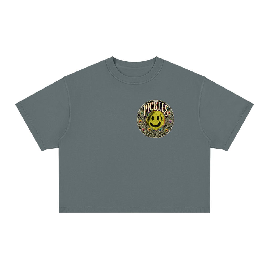Peacock Unisex Vintage Wash Boxy T-Shirt