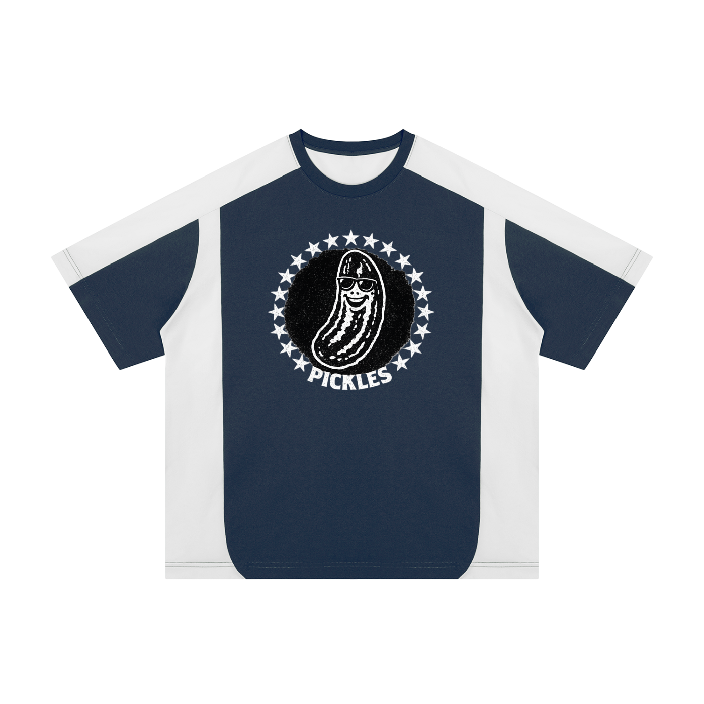 Pickle Baller Pro Color Block Loose T-Shirt | varsity sport | Pickles Apparel