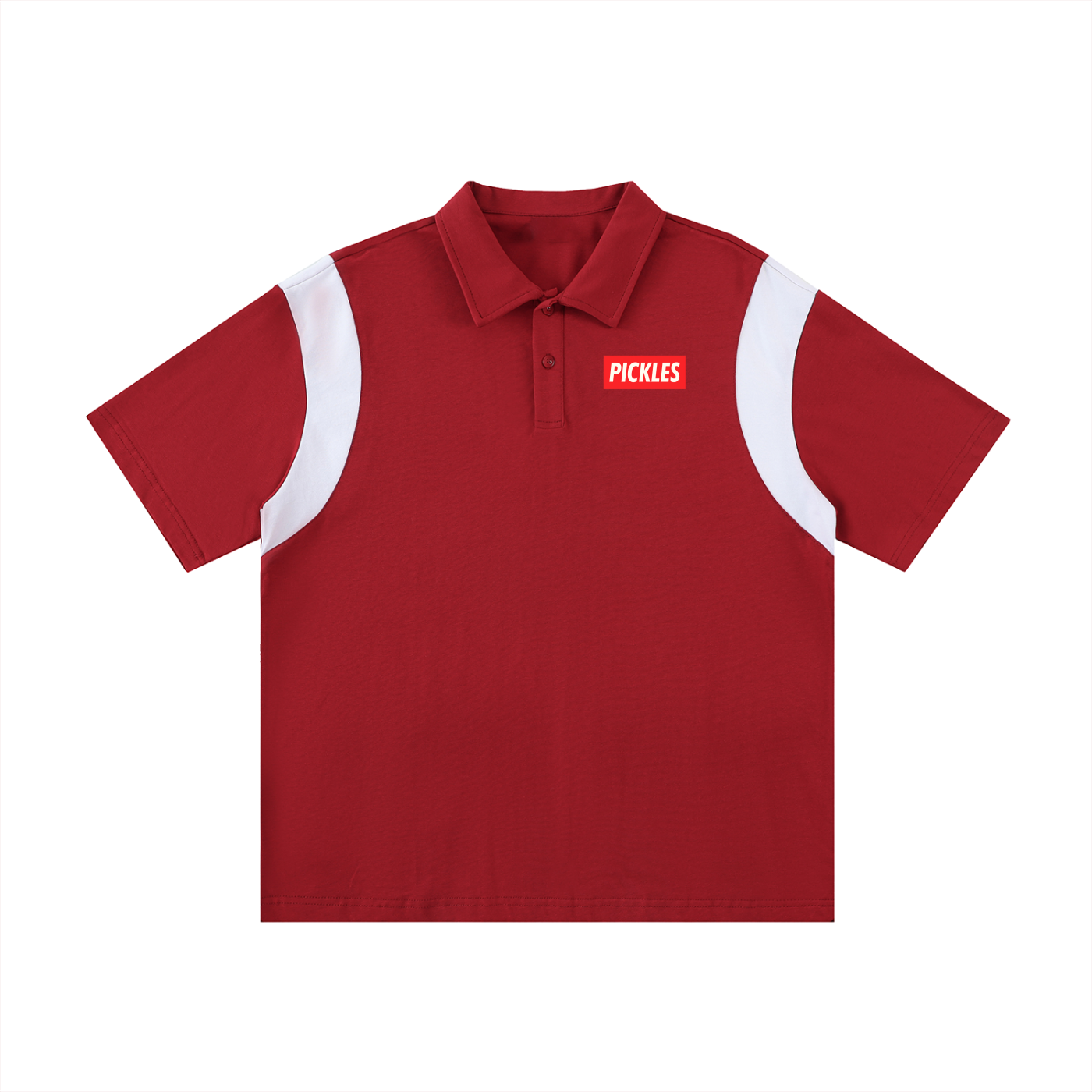 Big Pickles Contrast Panel Cotton Polo Shirt