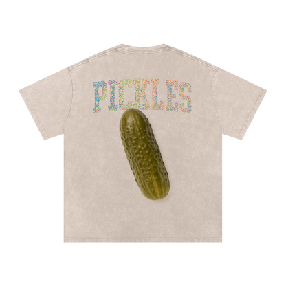 Pickle backer Snow Washed Oversized Cotton T-Shirt