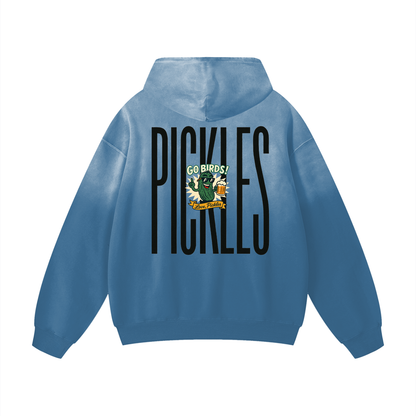 Go Birds! Love Pickles Heavyweight Sunfade Oversized Hoodie
