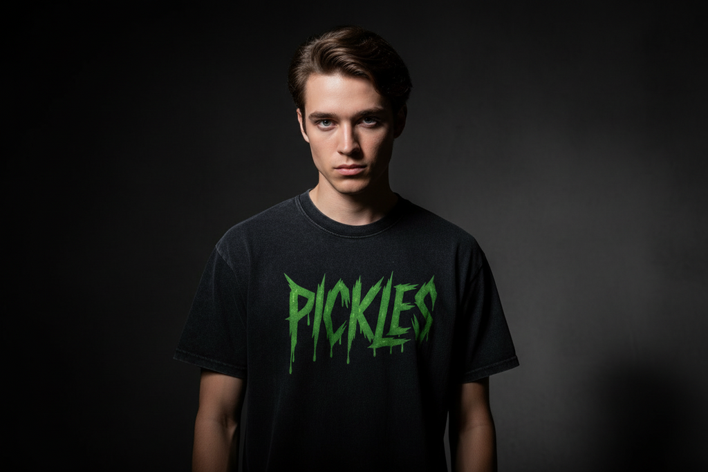 Snow Wash Oversized Pickle Tee in Snow Washed Oversized Cotton T-Shirt | heavyweight streetwear | Pickles Apparel