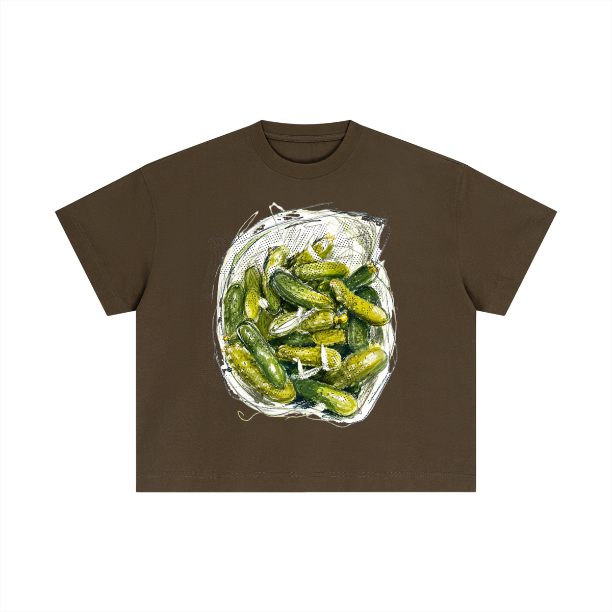 Pickle Belly Essential Boxy Cotton T-Shirt, alternate view 5