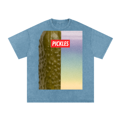 Pickle backer Snow Washed Oversized Cotton T-Shirt