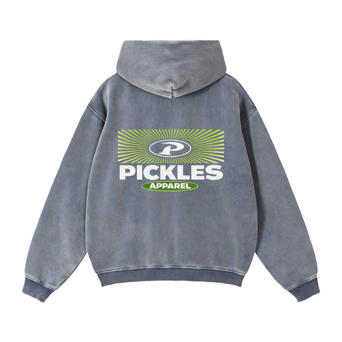 Retro P Zip-Through Boxy Pickle Hoodie, alternate view 6