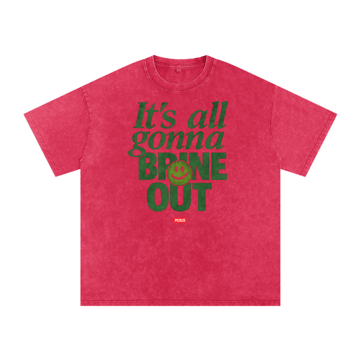 Brine Out Snow-Washed Pickle T-Shirt, alternate view 4