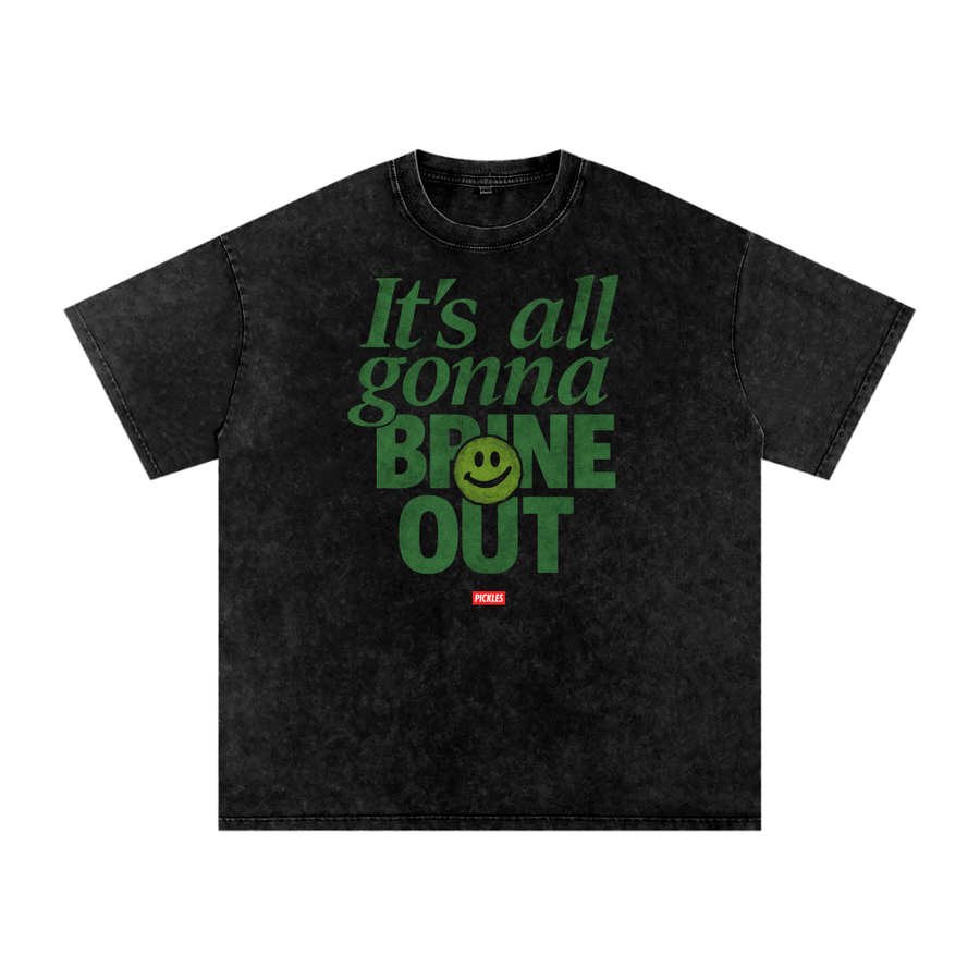 Brine Out Snow-Washed Oversized Cotton T-Shirt
