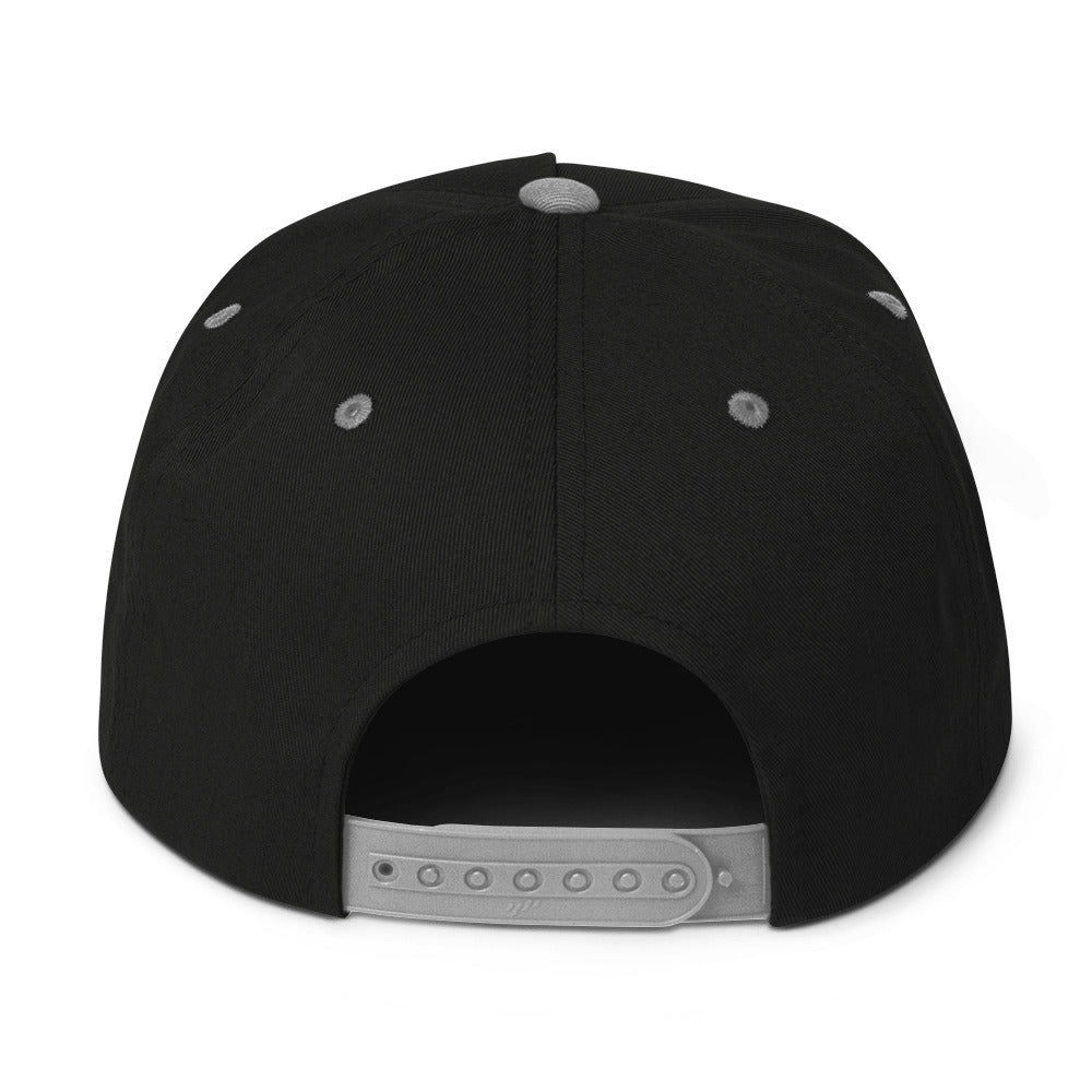 Flat Bill Snapback Pickle Cap, back view