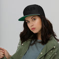 Flat Bill Snapback Cap in Product Mockup — front view | Philly game day | Pickles Apparel