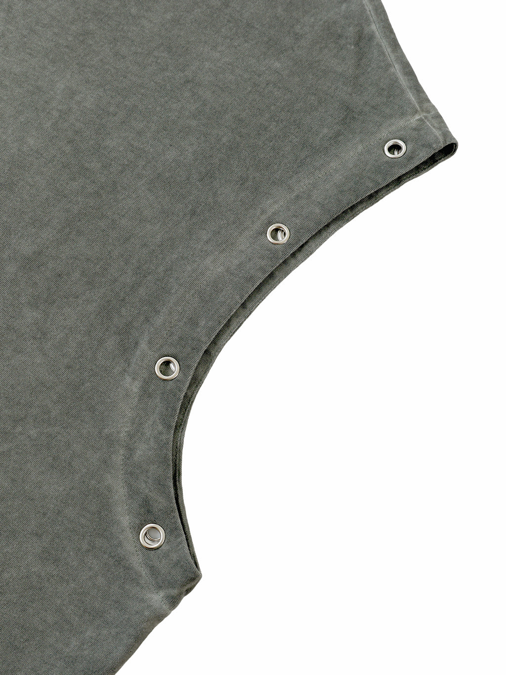 Pickles Bleed Green Distressed Grommet Eyelet Tank Top