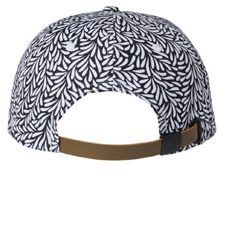 Heritage Five-Panel Rope Pickle Cap in Throwback Black, back view