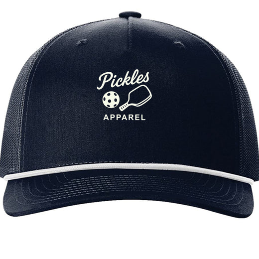 PA Pickleball Trucker Cap in Navy/ White, front view