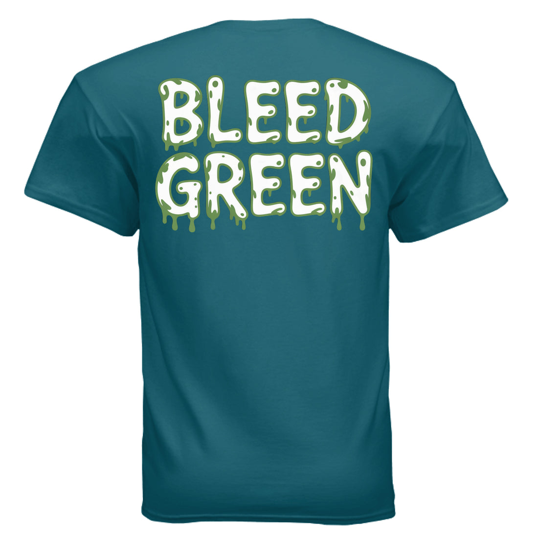 Pickles Sports Graphic T-Shirt in GALAPAGOS BLUE, back view