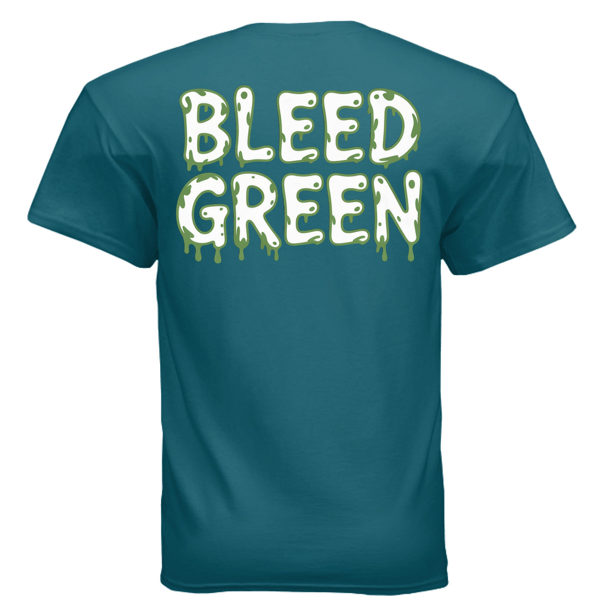 Pickles Sports Graphic T-Shirt in GALAPAGOS BLUE, back view
