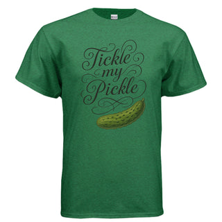Tickle My Pickle T-Shirt in ANTIQUE IRISH GREEN, front view